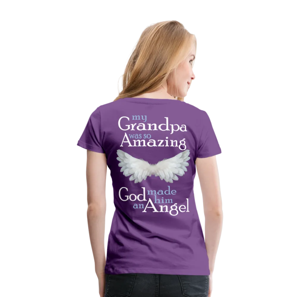Grandpa Guardian Angel Women’s Premium T-Shirt (CK3588)
