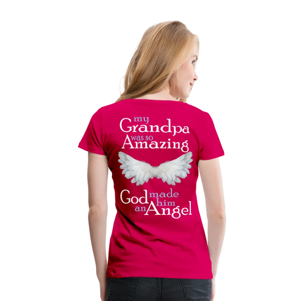 Grandpa Guardian Angel Women’s Premium T-Shirt (CK3588)