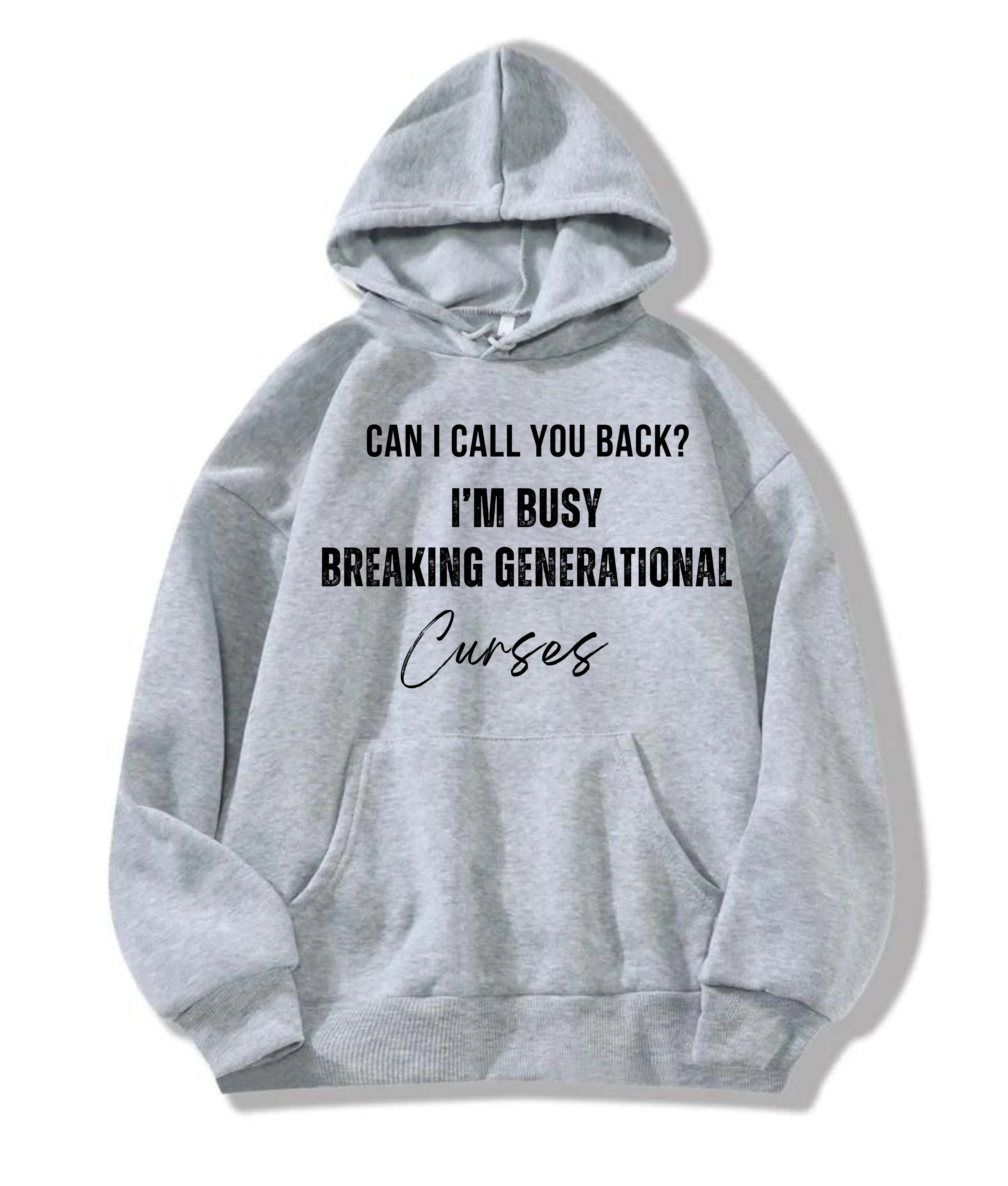 Grey Call You Back Hoodie