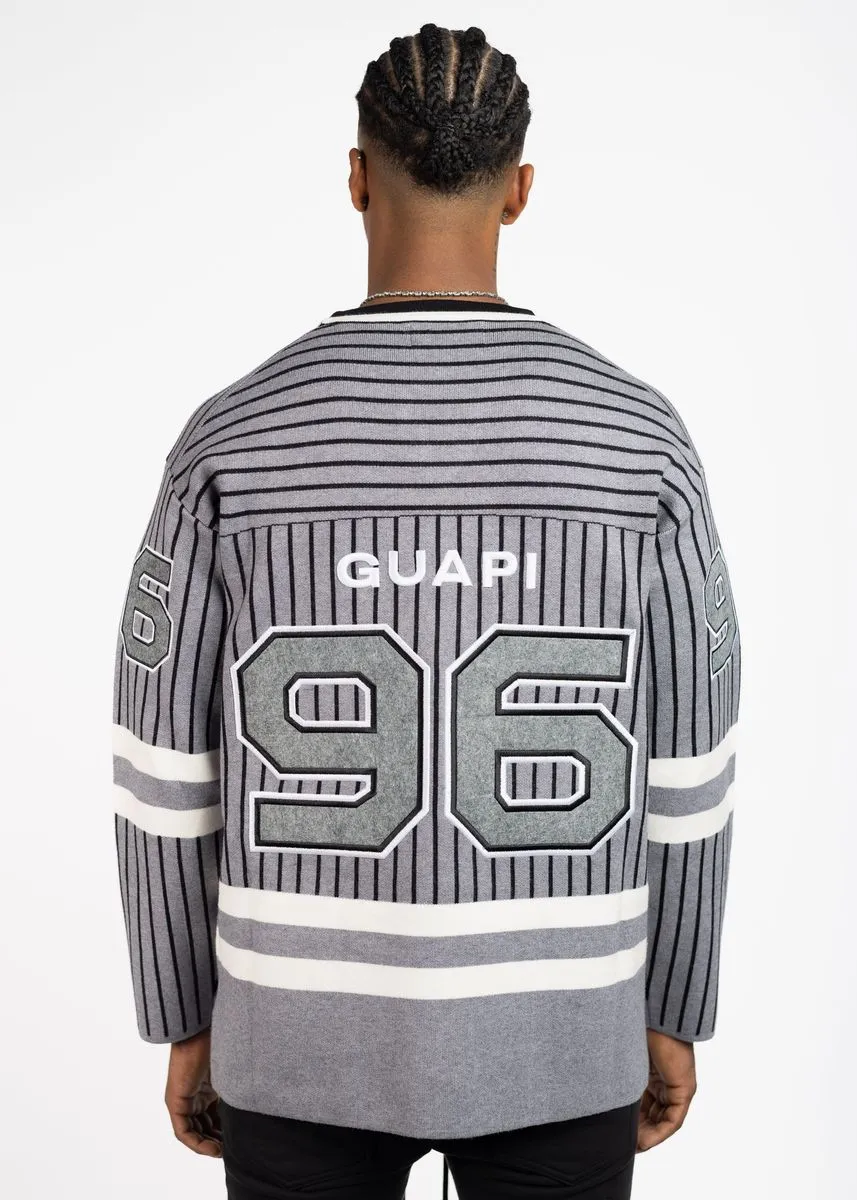 GUAPI Shark Grey Knit Hockey Jersey (Grey)