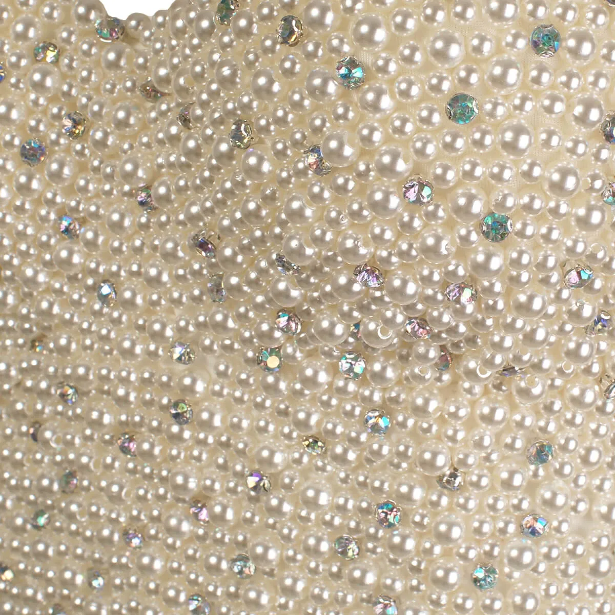 Handmade Pearls Jewel Diamond Bralet Women's Bustier Top