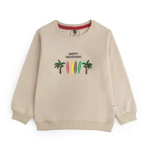 Happy Vacation Graphic Sweatshirt