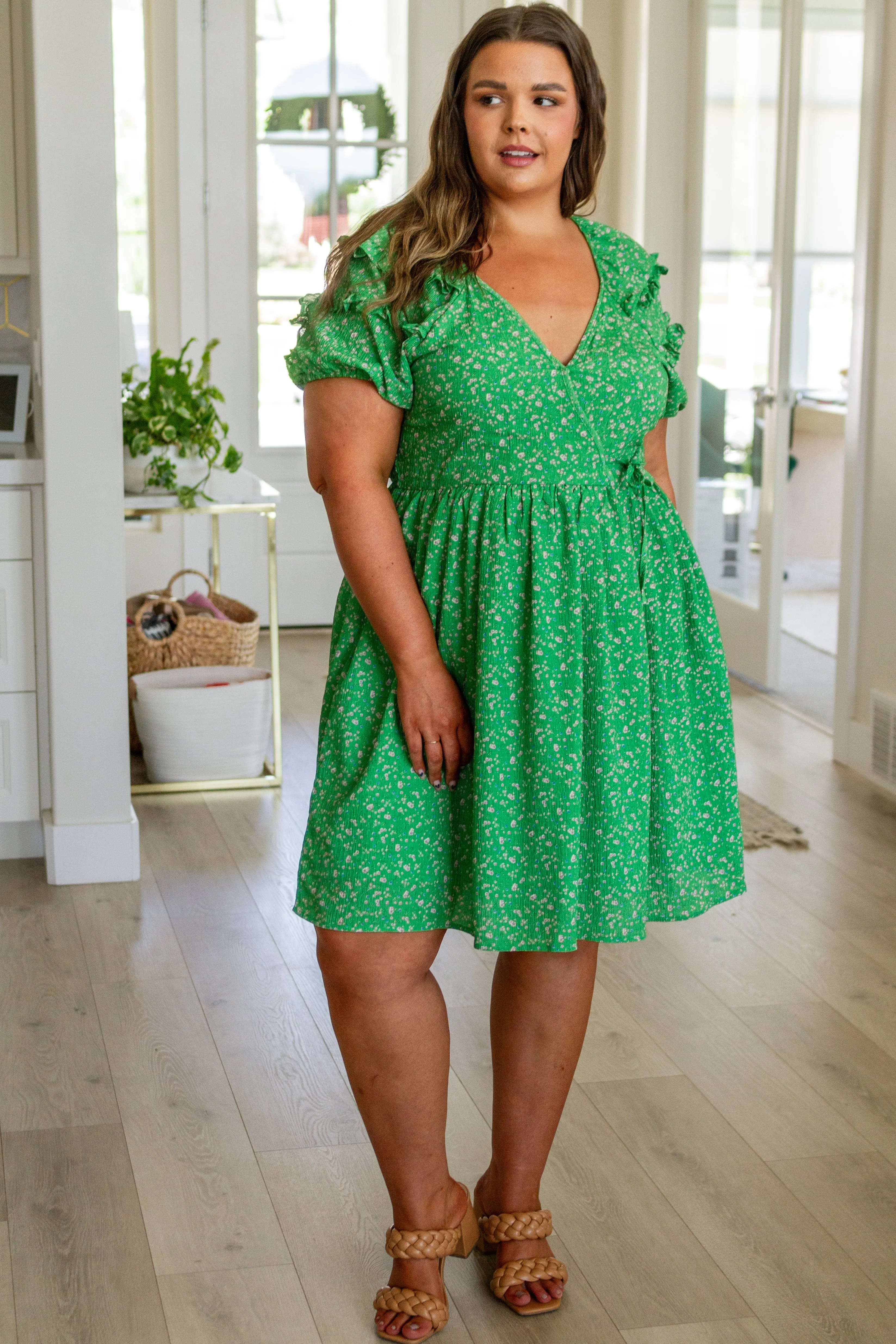 Hazel Blues® |  Garden Goddess V-Neck Dress
