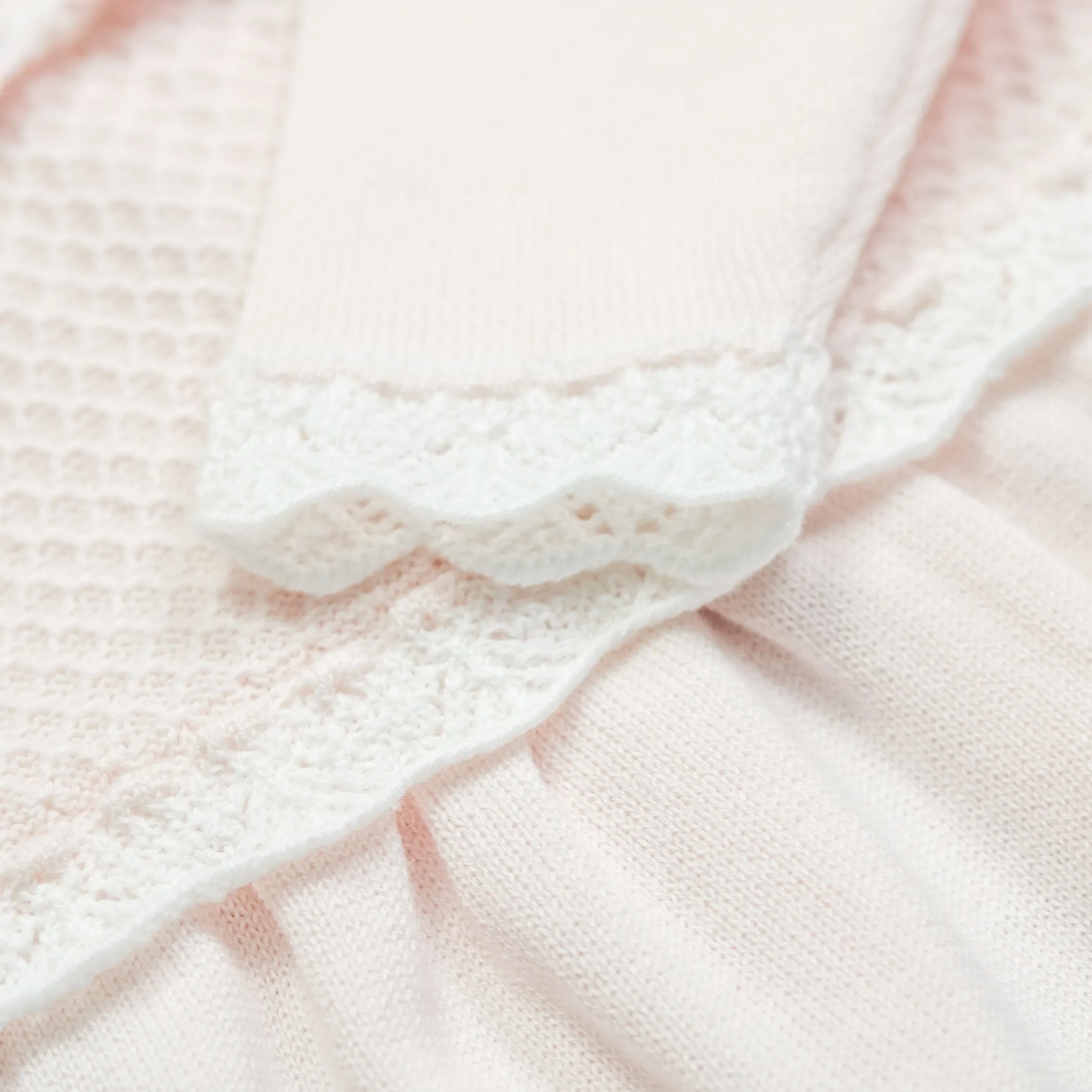 Heather Pink Knit Baby Girls Dress and Tights