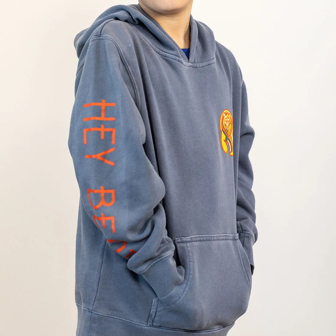 Hey Bear Kids Slate Blue Hoodies