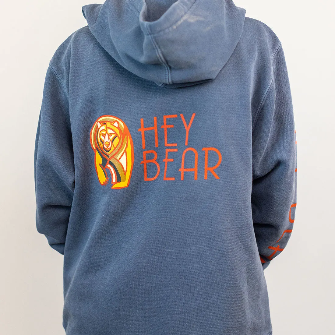 Hey Bear Kids Slate Blue Hoodies