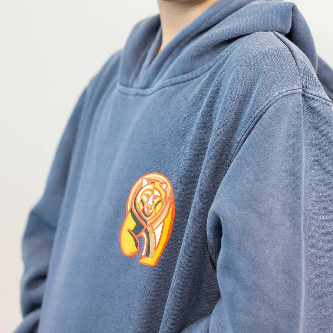 Hey Bear Kids Slate Blue Hoodies