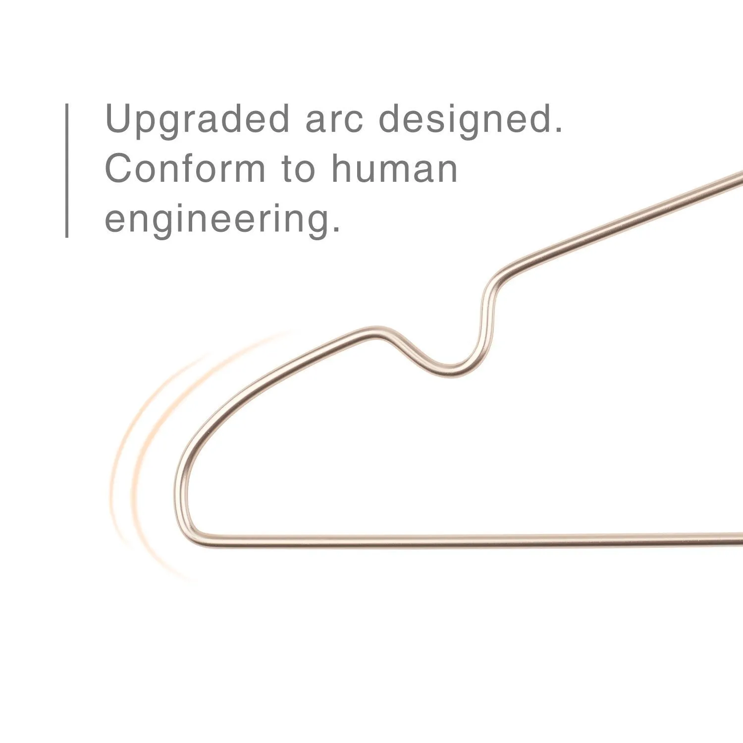 HOUSE DAY Aluminum Alloy Hangers Metal Hangers Non Slip Cloth Hanger Stainless Steel Strong Metal Wire Hangers Clothes Hangers 12 Pack 16.5 Inch,Standard Hangers 6 Silver/6 Light Gold (Mixed Color)