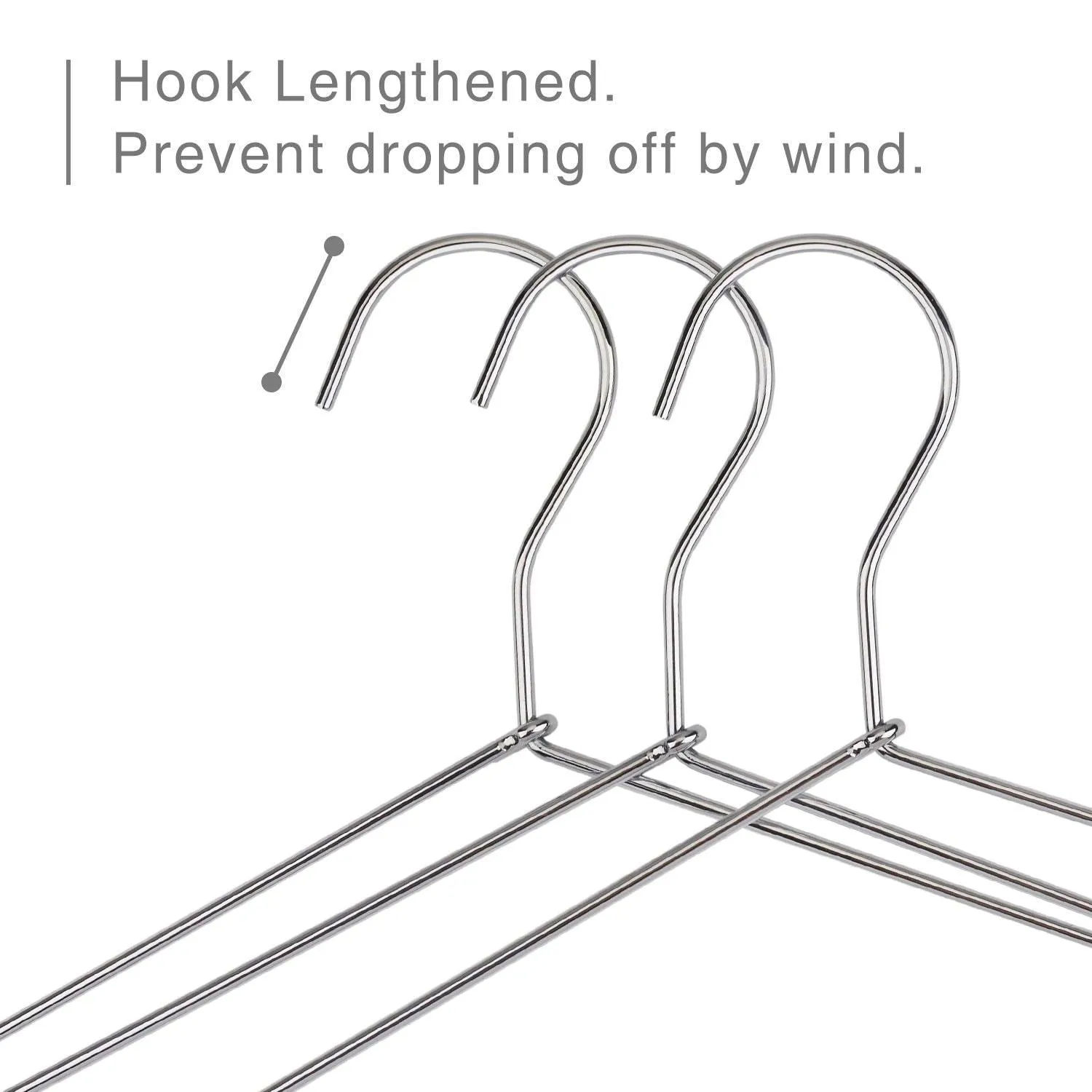 HOUSE DAY Aluminum Alloy Hangers Metal Hangers Non Slip Cloth Hanger Stainless Steel Strong Metal Wire Hangers Clothes Hangers 12 Pack 16.5 Inch,Standard Hangers 6 Silver/6 Light Gold (Mixed Color)