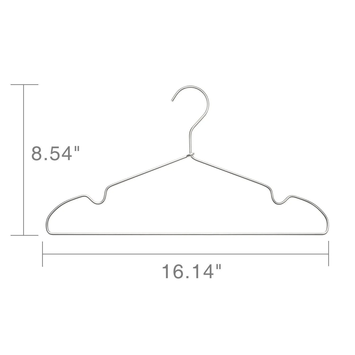HOUSE DAY Aluminum Alloy Hangers Metal Hangers Non Slip Cloth Hanger Stainless Steel Strong Metal Wire Hangers Clothes Hangers 12 Pack 16.5 Inch,Standard Hangers 6 Silver/6 Light Gold (Mixed Color)