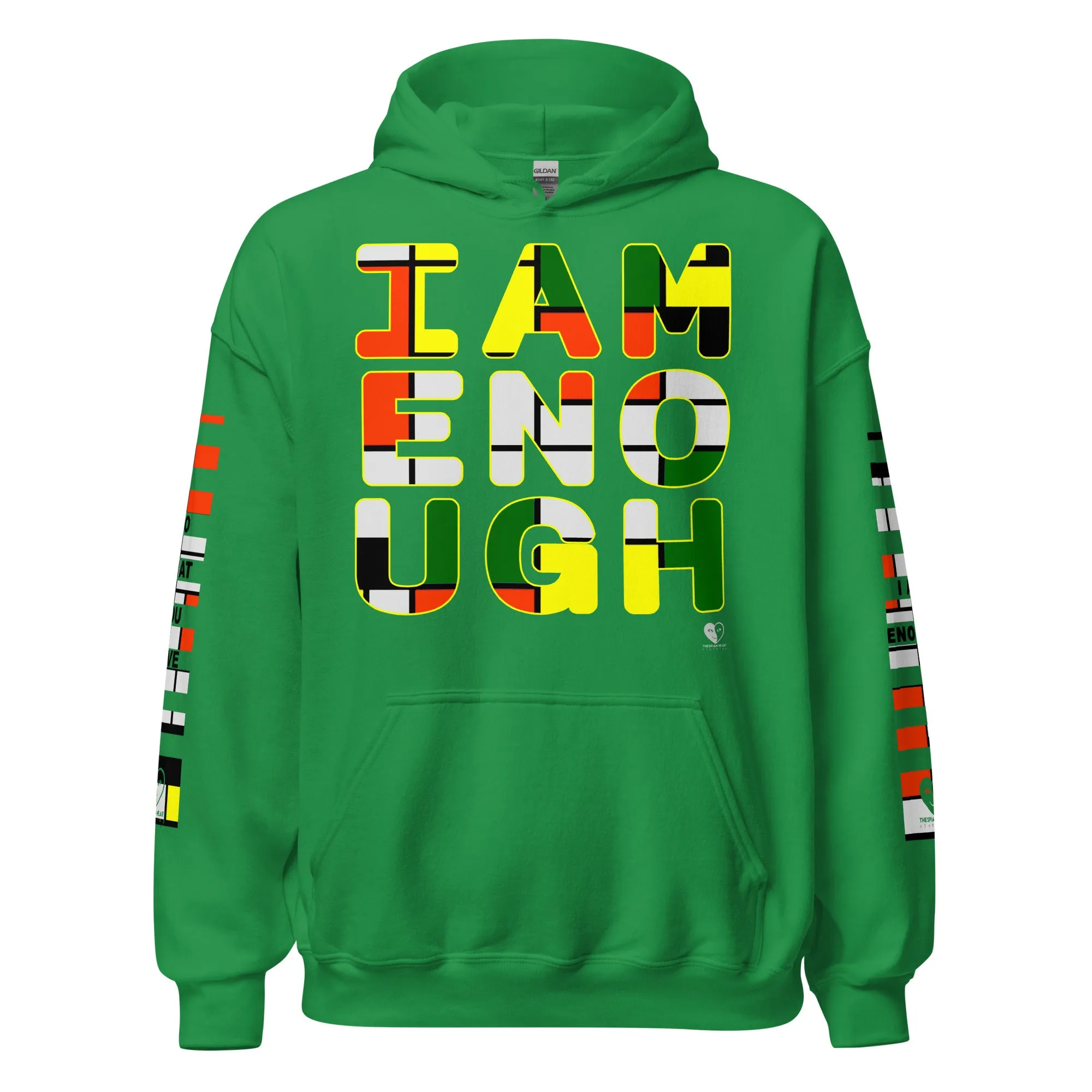 I Am Enough - Printed Sleeves Staple Unisex Hoodie