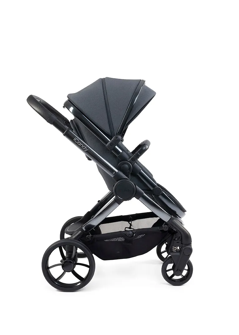 iCandy Peach 7 Complete Bundle with Cloud T Car Seat & T Base - Dark Grey In Store Only