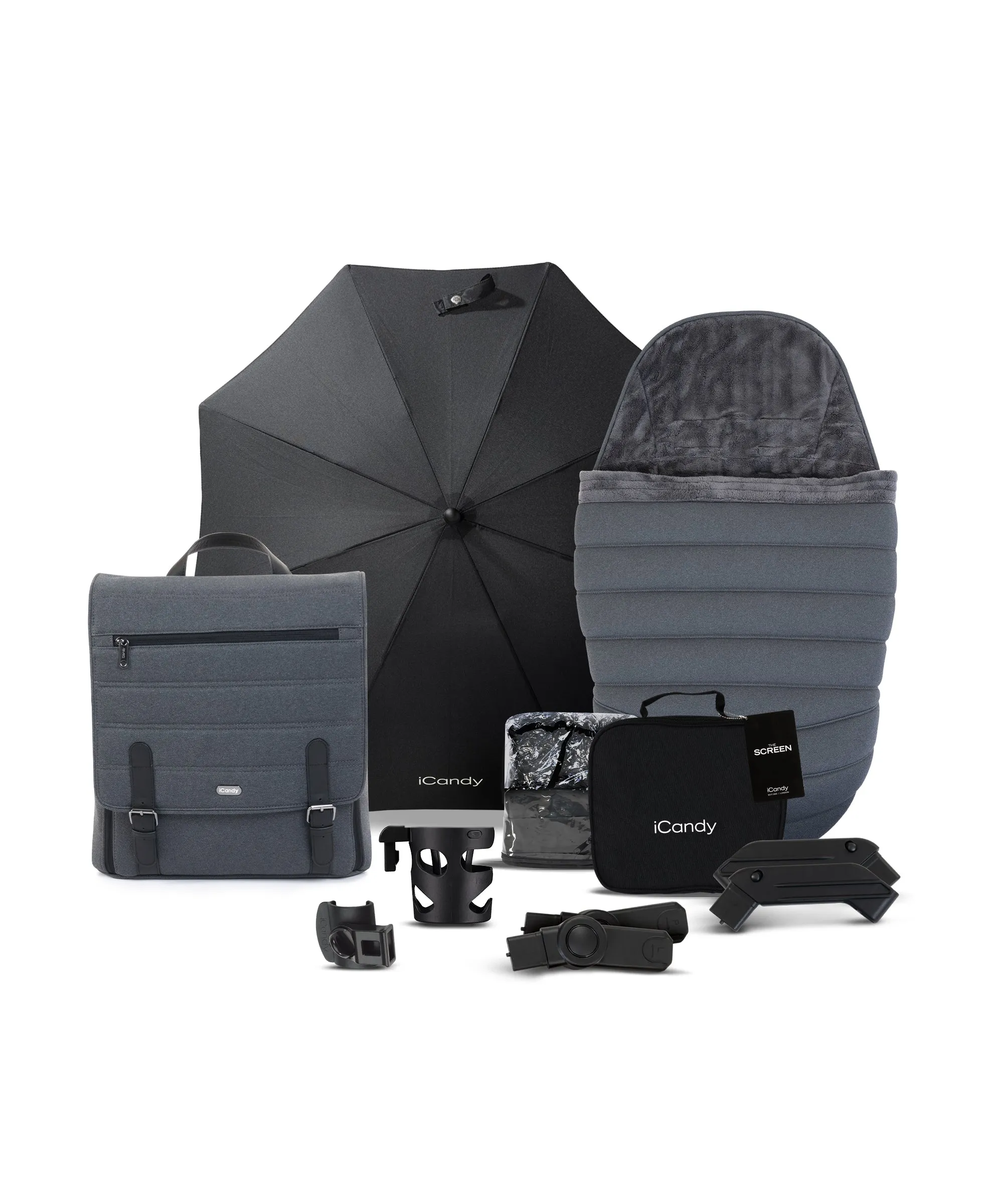 iCandy Peach 7 Complete Bundle with Cloud T Car Seat & T Base - Dark Grey In Store Only
