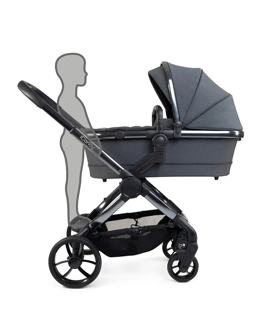 iCandy Peach 7 Complete Bundle with Cloud T Car Seat & T Base - Dark Grey In Store Only