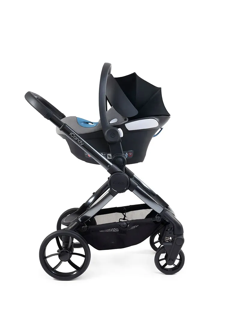 iCandy Peach 7 Complete Bundle with Cloud T Car Seat & T Base - Dark Grey In Store Only