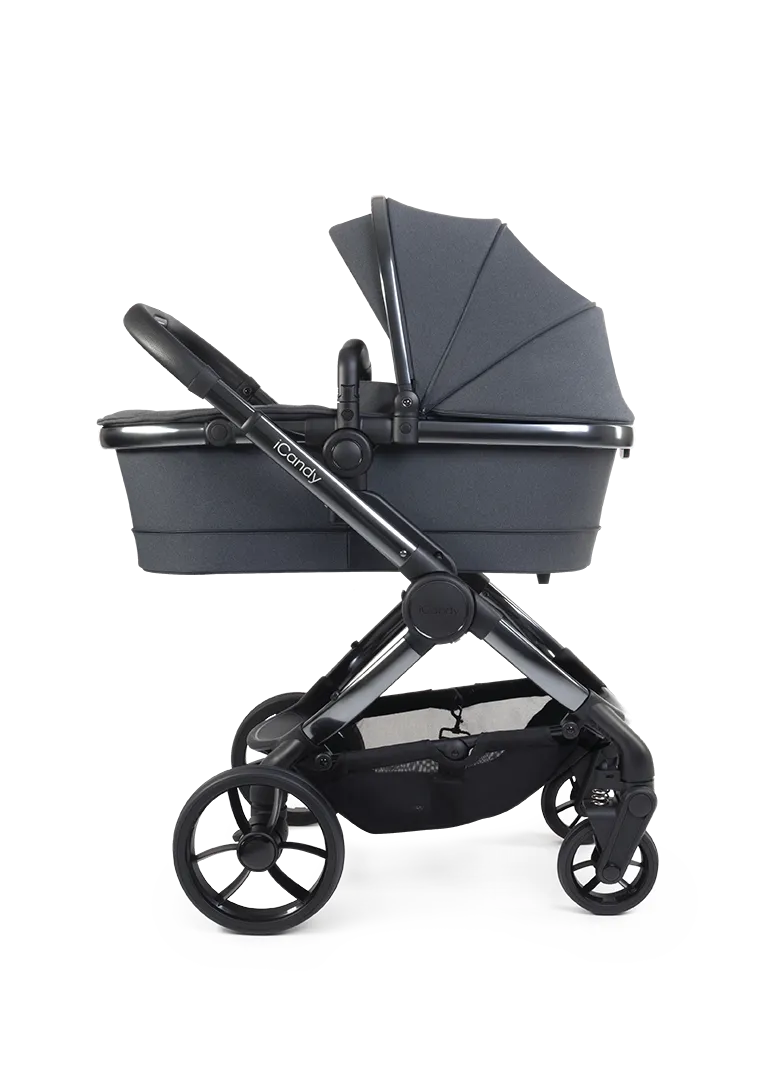 iCandy Peach 7 Complete Bundle with Cloud T Car Seat & T Base - Dark Grey In Store Only