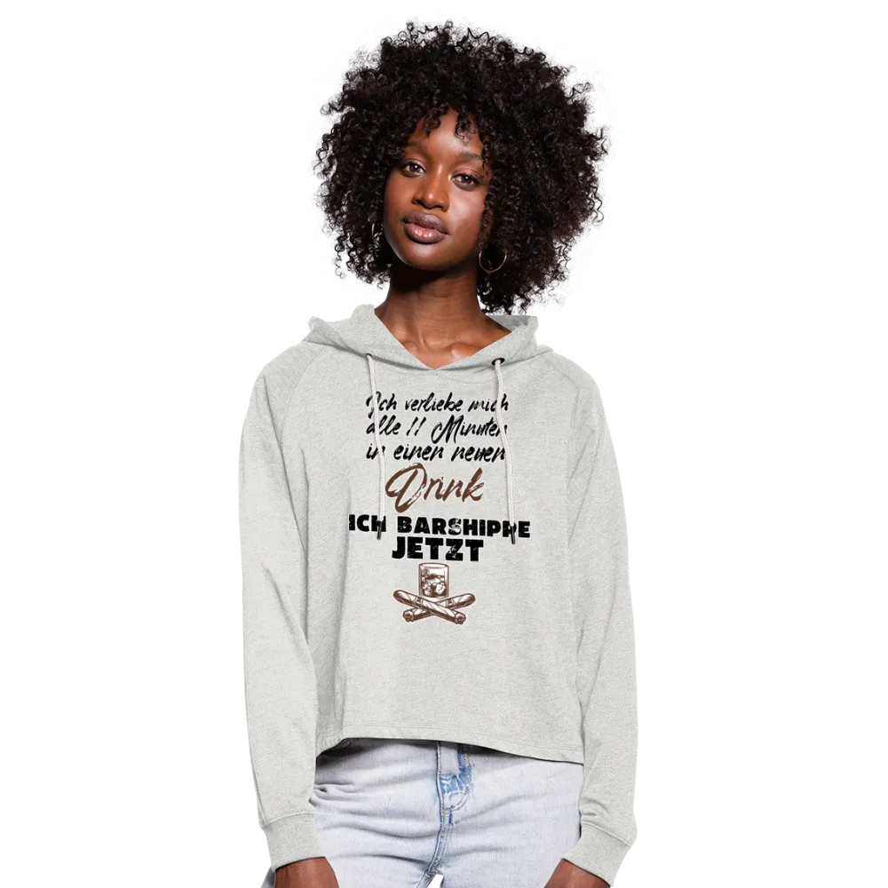 Ich verliebe mich alle 11 Minuten in einen neuen Drink - Frauen Cropped Hoodie