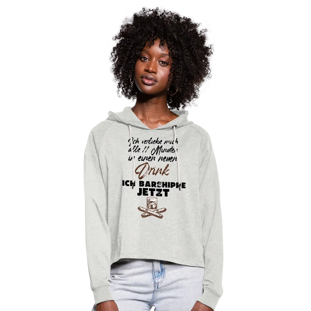 Ich verliebe mich alle 11 Minuten in einen neuen Drink - Frauen Cropped Hoodie