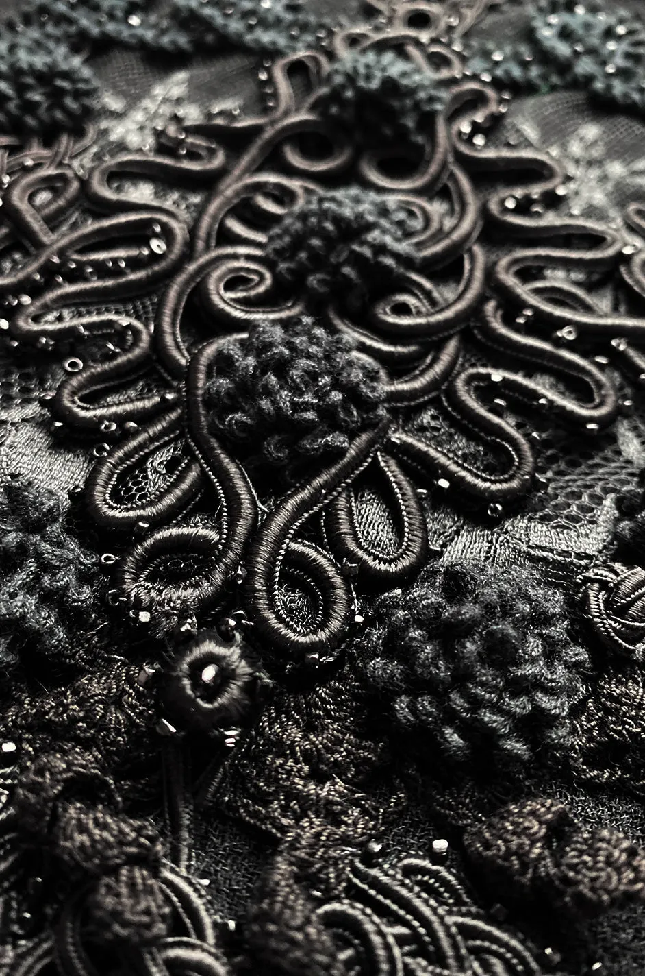 Immaculate 1990s Christian Lacroix Haute Couture Tailored Jacket w Extravagant Buttons