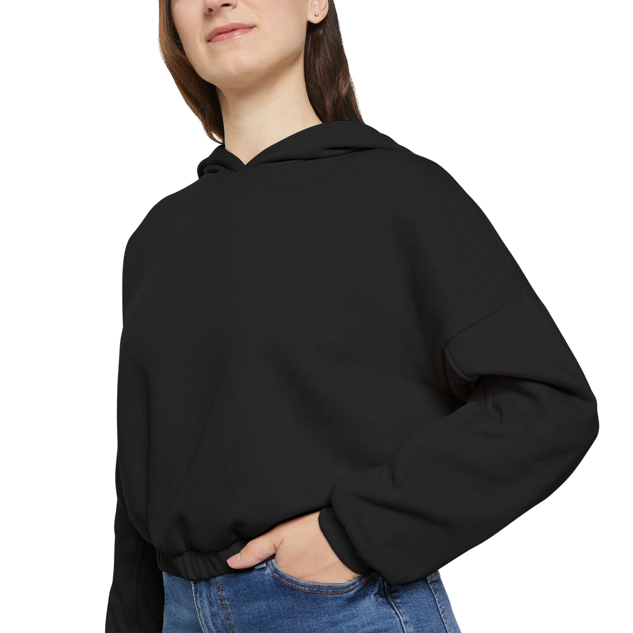 IQ Fashion | Women's Cinched Bottom Hoodie