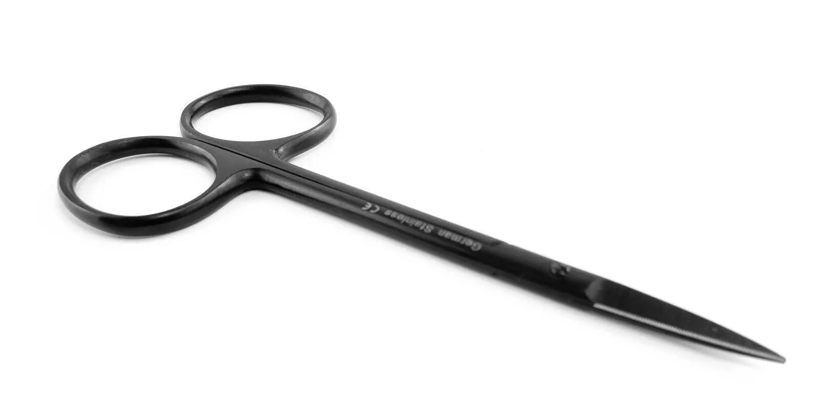 Iris Scissors 4.5" straight tips with TC - SurgiMac's MacBlack