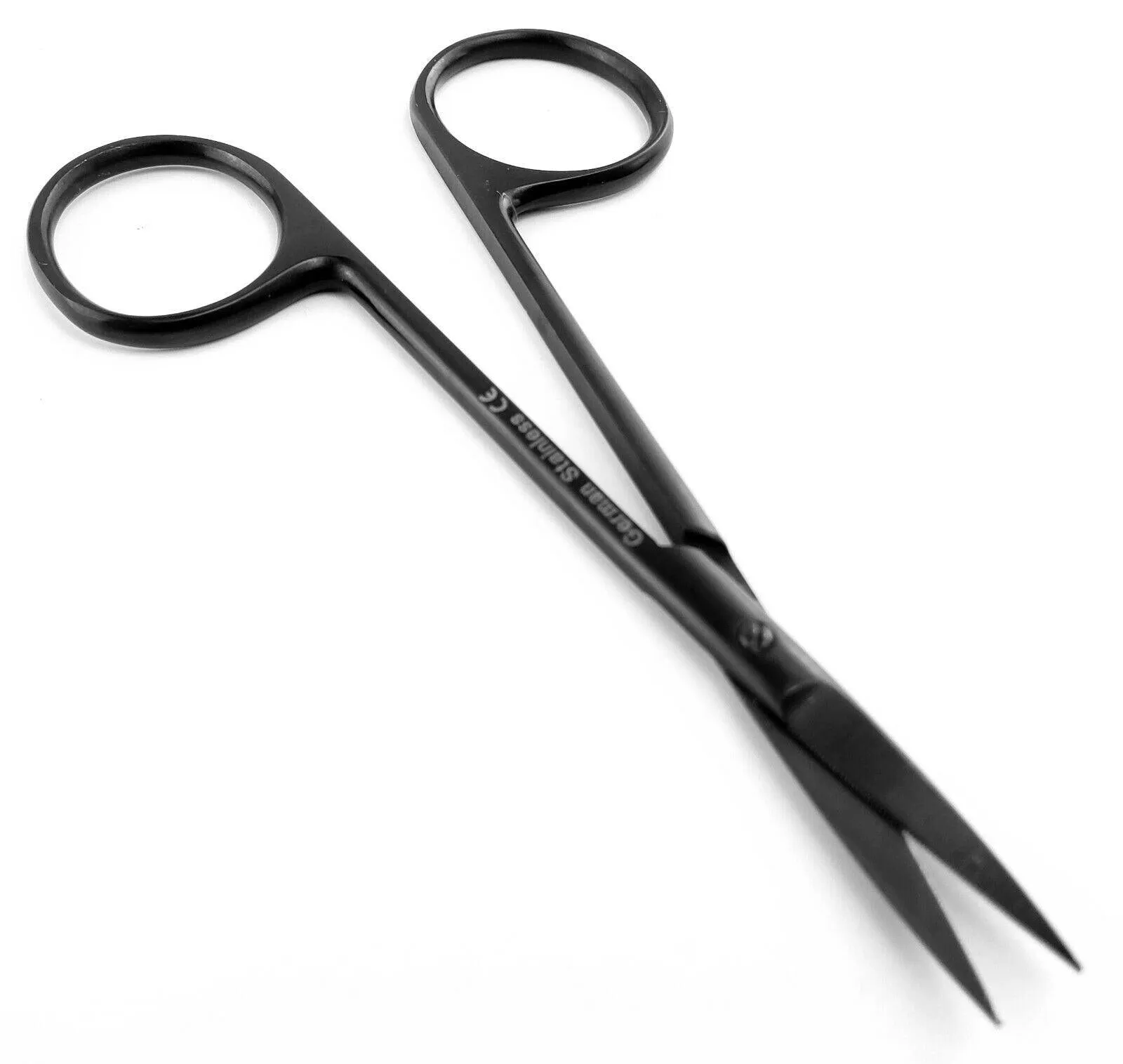 Iris Scissors 4.5" straight tips with TC - SurgiMac's MacBlack