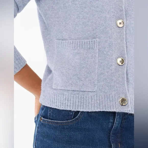 J. Crew Button Down Cardigan Sweater Extra Soft Yarn in Beige