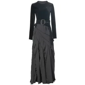 Jasmine Black O-Neck  Vintage Party  Dress
