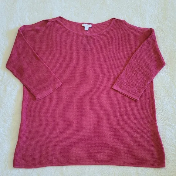J•Jill Textured Open Shoulder Sweater