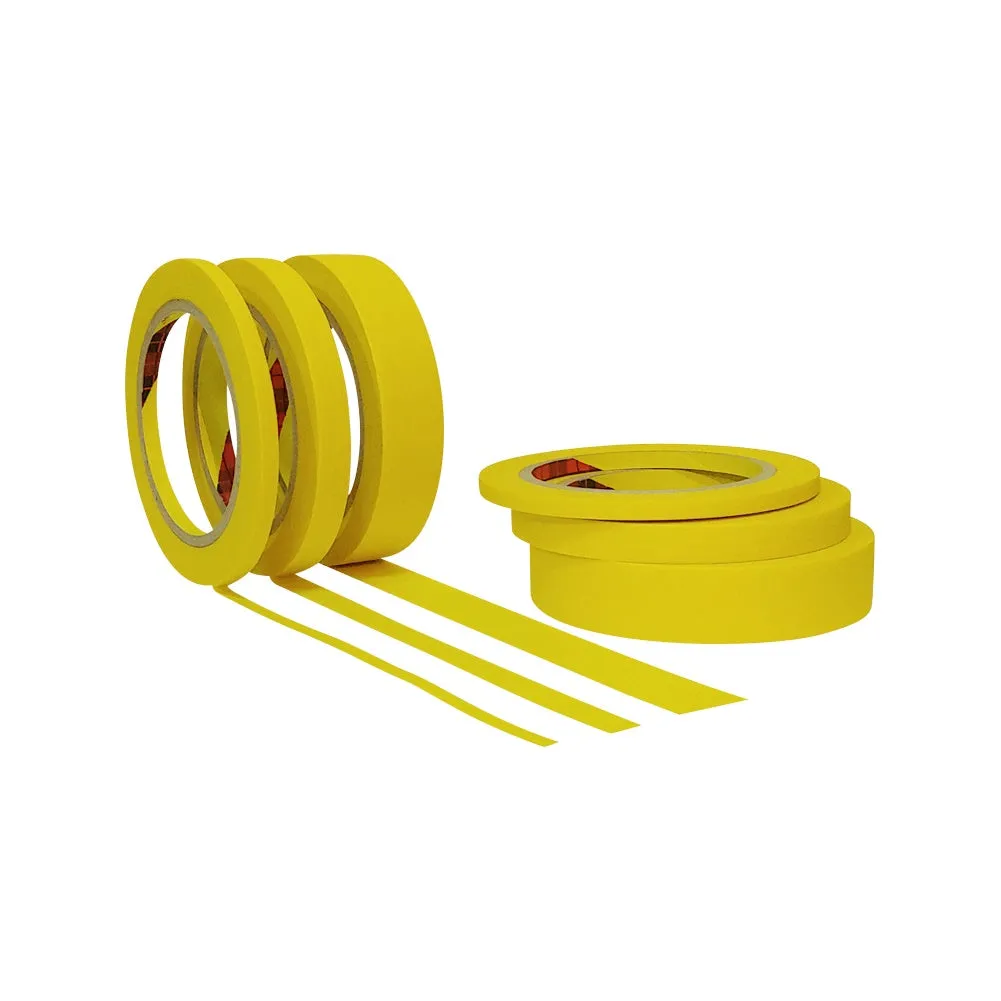 JMIBASIC Yellow Painters Tape for Car Paint - Assorted Size Automotive Masking Tape