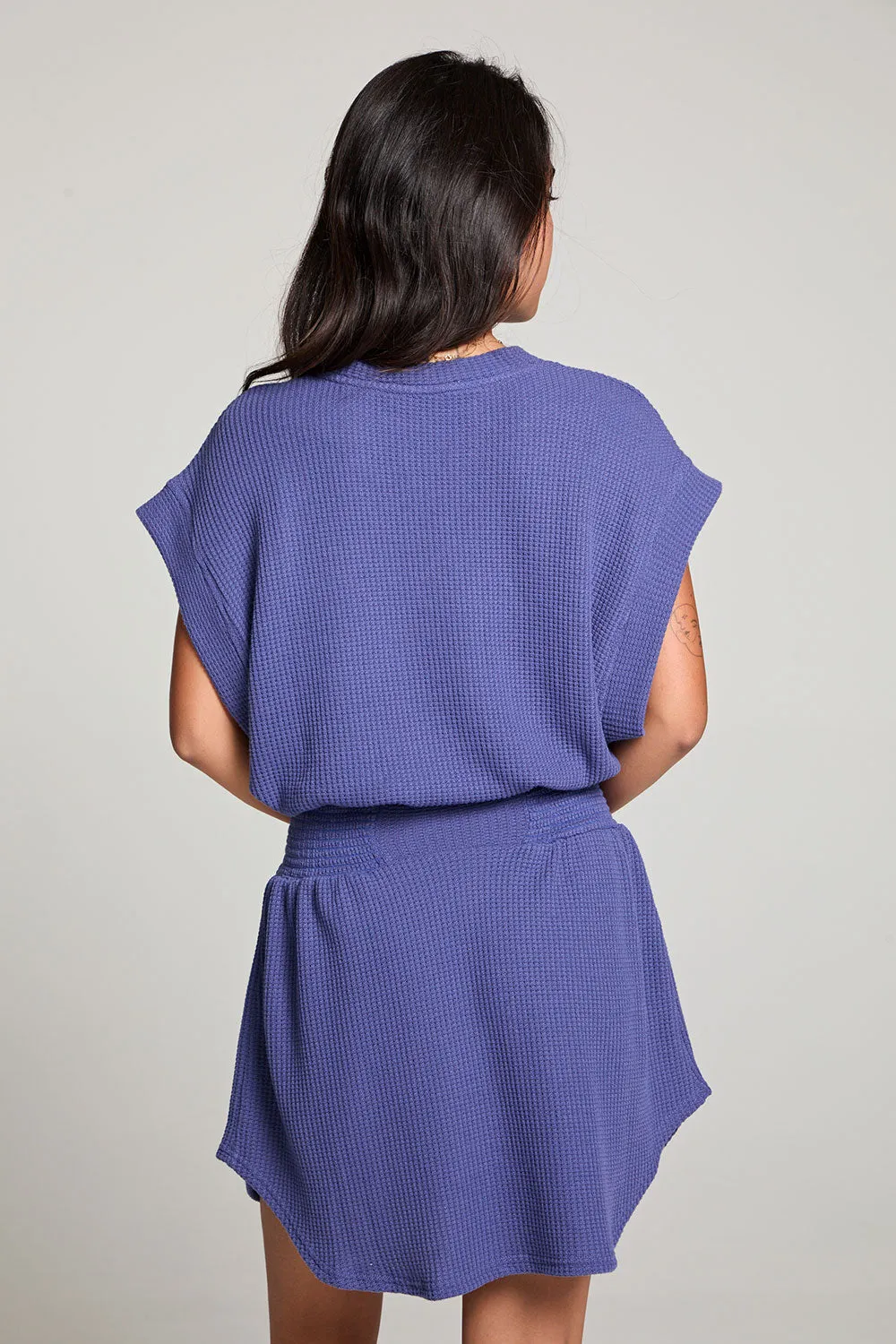 Joan Frost Blue Mini Dress