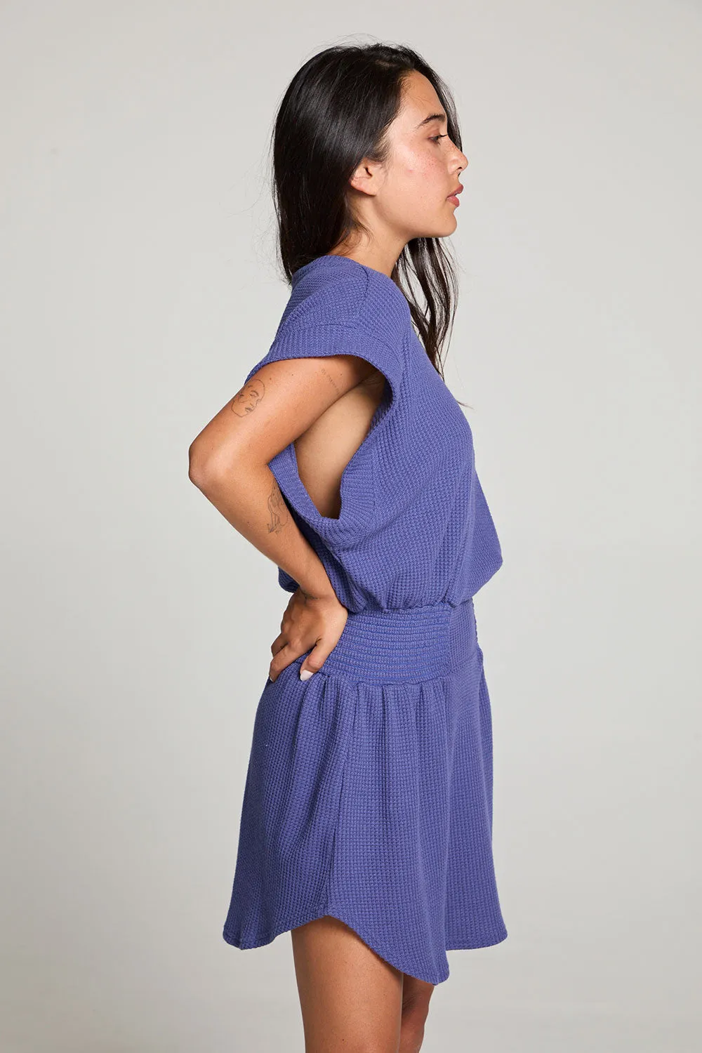 Joan Frost Blue Mini Dress