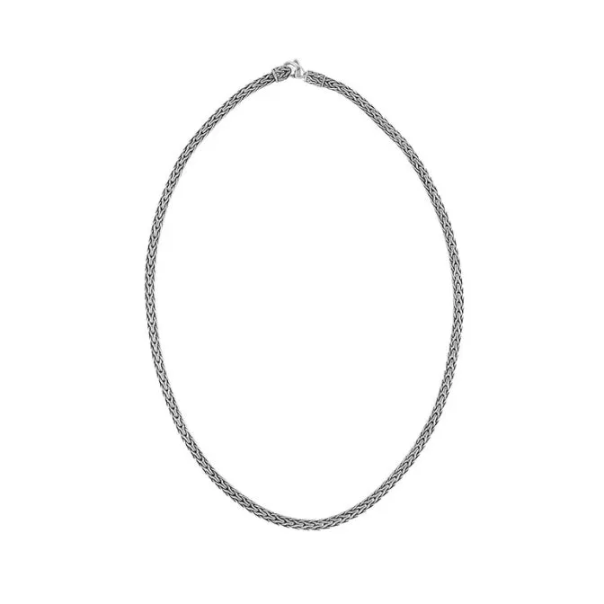 John Hardy Classic Chain Slim Oval Necklace in 18"