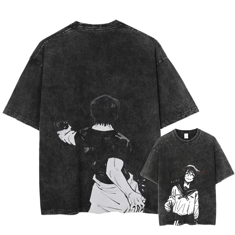 Jujutsu Kaisen Headshot Tee | Monochrome Anime Streetwear