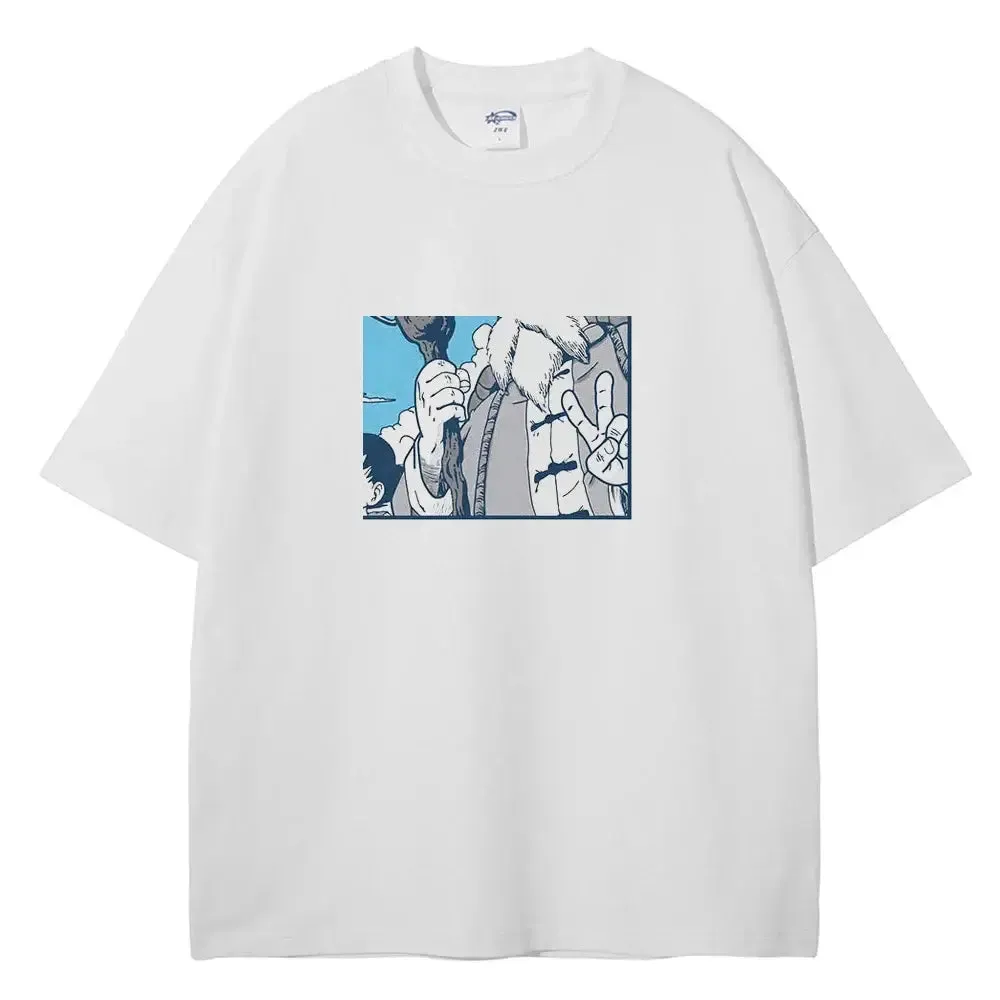 Jujutsu Kaisen Headshot Tee | Monochrome Anime Streetwear
