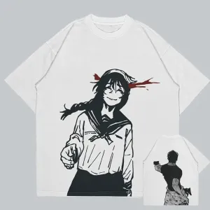 Jujutsu Kaisen Headshot Tee | Monochrome Anime Streetwear