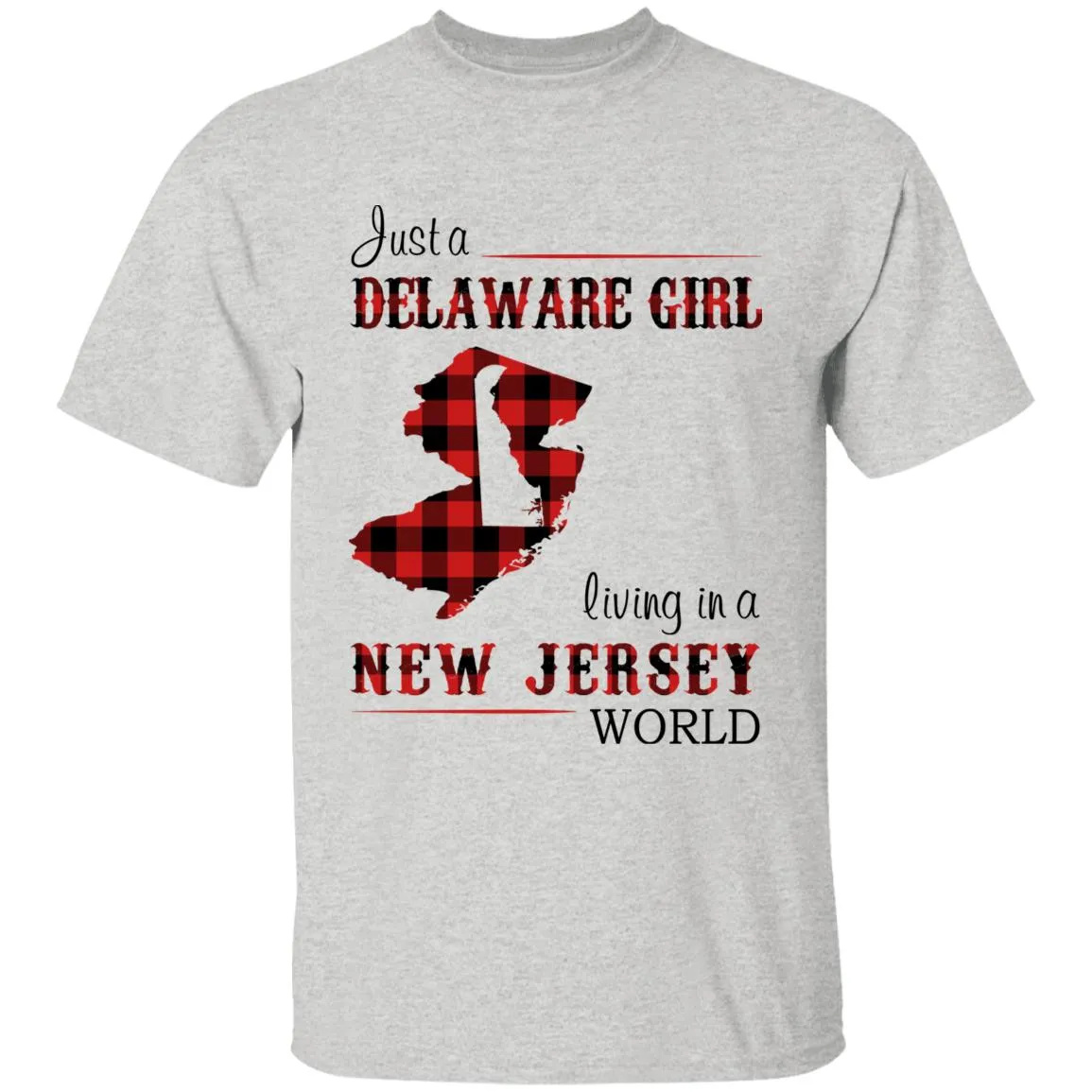 Just A Delaware Girl Living In A New Jersey World T-shirt