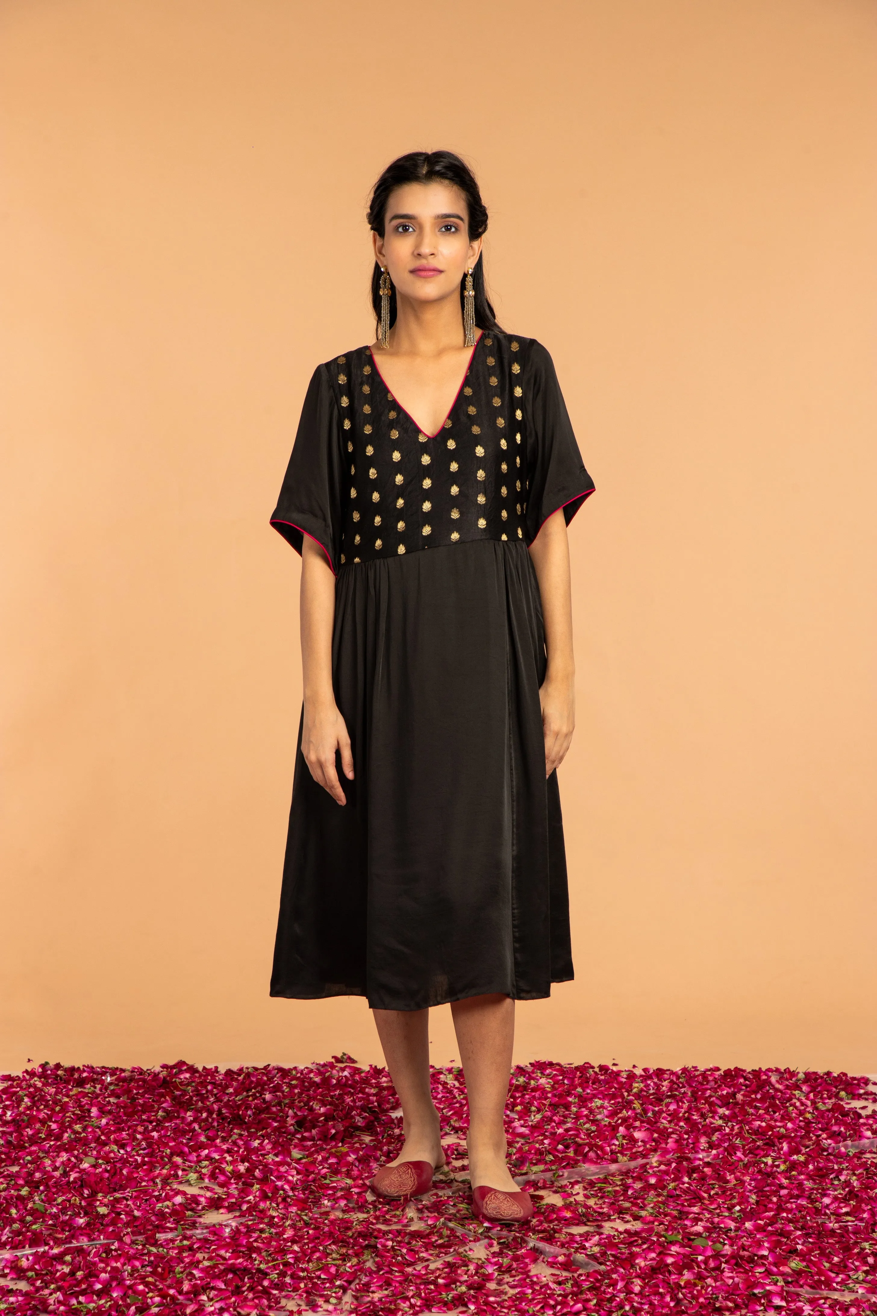 KHUSHI SIDE GATHER DRESS