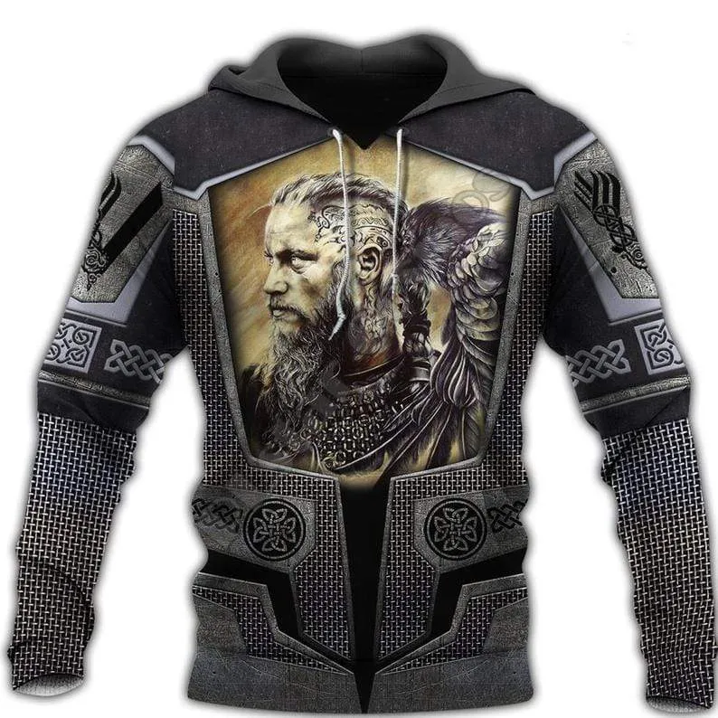 King Ragnar Lothbrok With Raven
