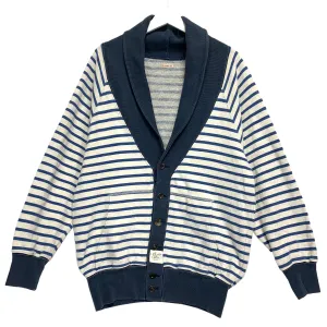 [L] Kapital Stripe Shawl Collar Button Front Cardigan