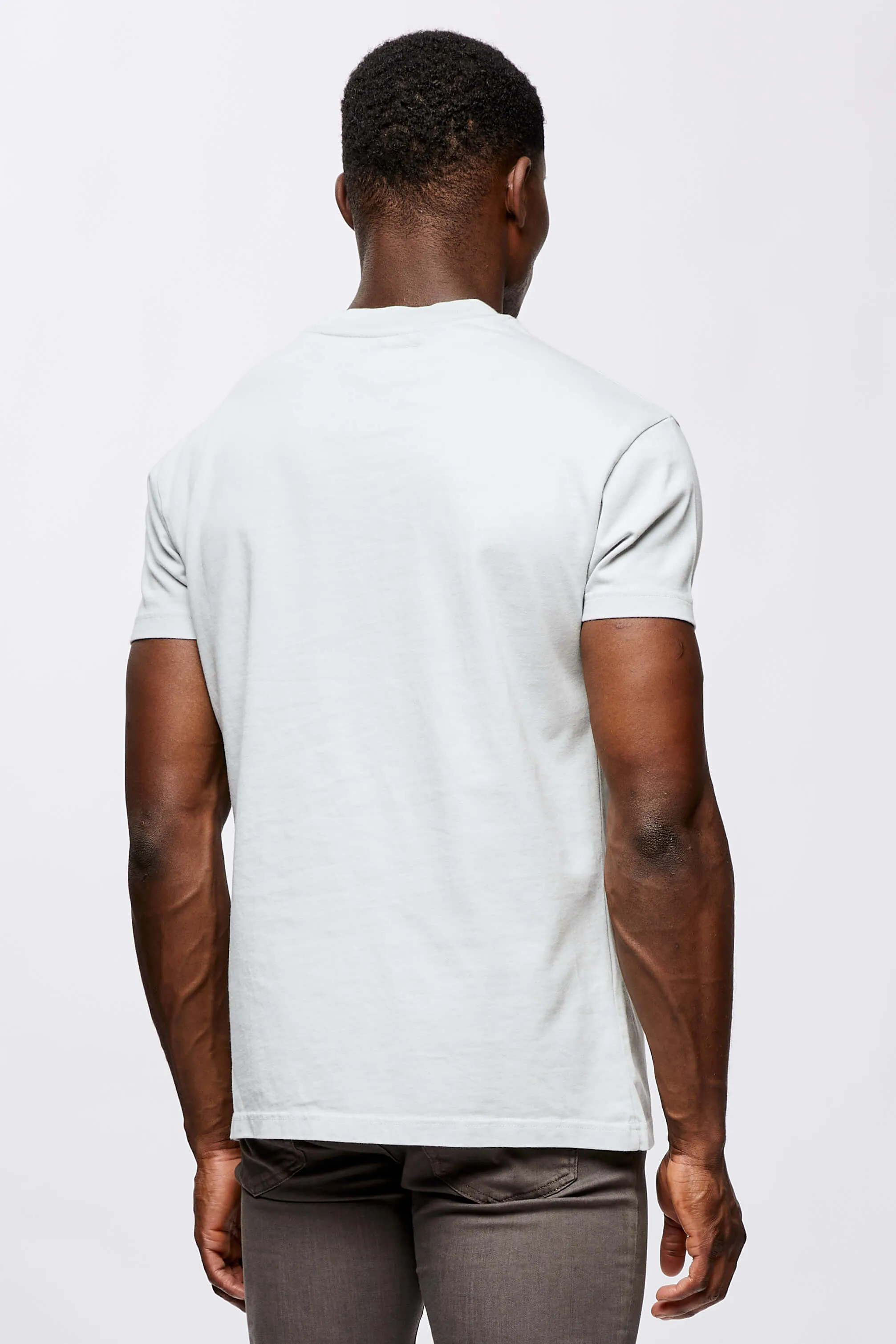 LEGEND* BASICS MUSCLE FIT T-SHIRT - PEARL GREY