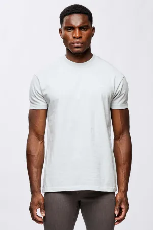 LEGEND* BASICS MUSCLE FIT T-SHIRT - PEARL GREY