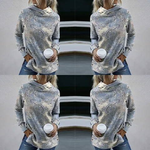 Lena - elegant sweater with print