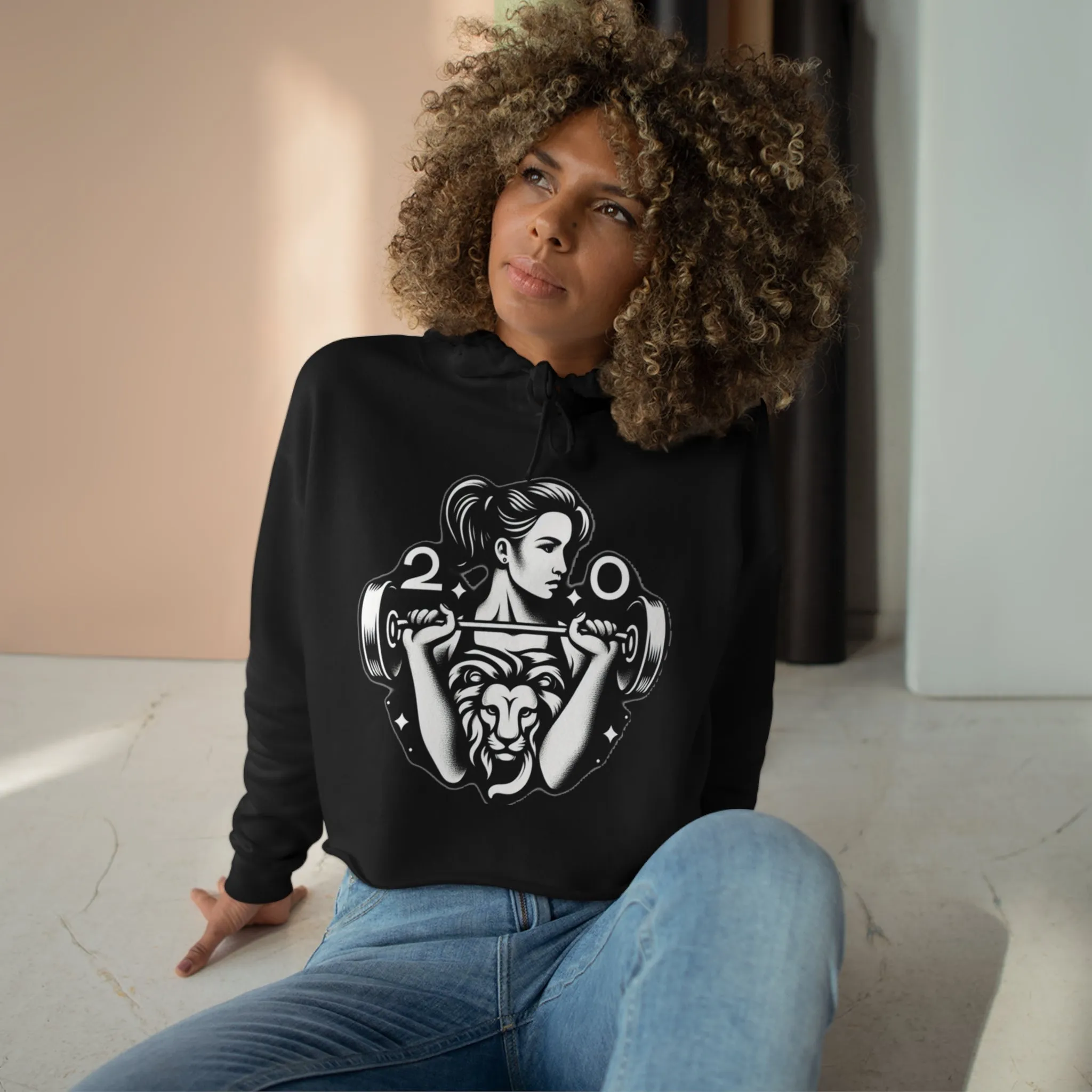 Leo Crop Hoodie