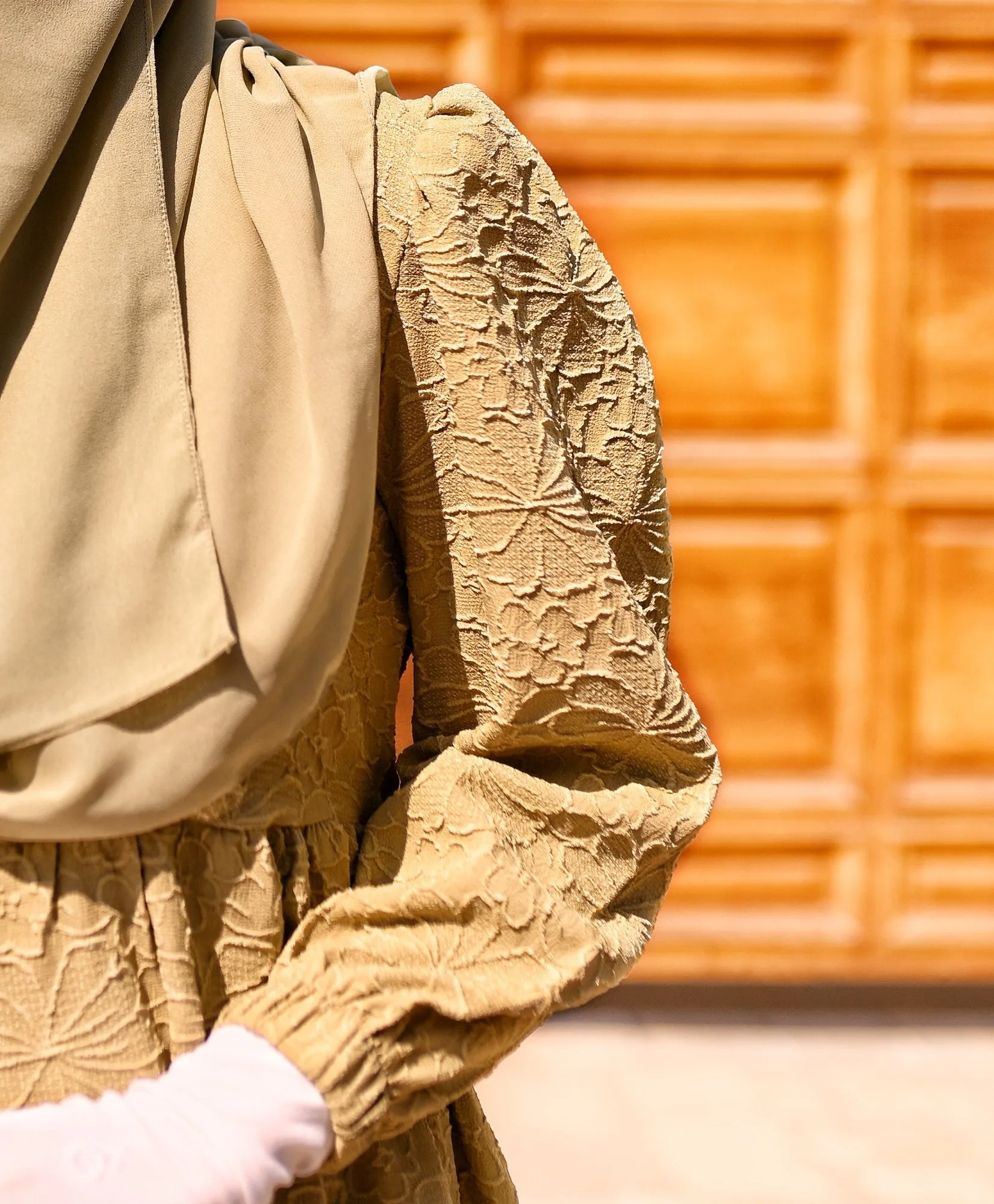Lily Textured Maxi Dress - Sand Beige