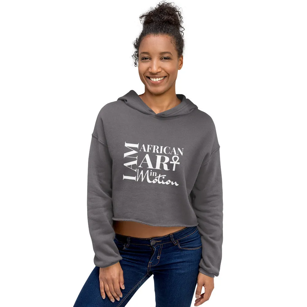 Limited Edition I am African Art in Motion Crop Hoodie