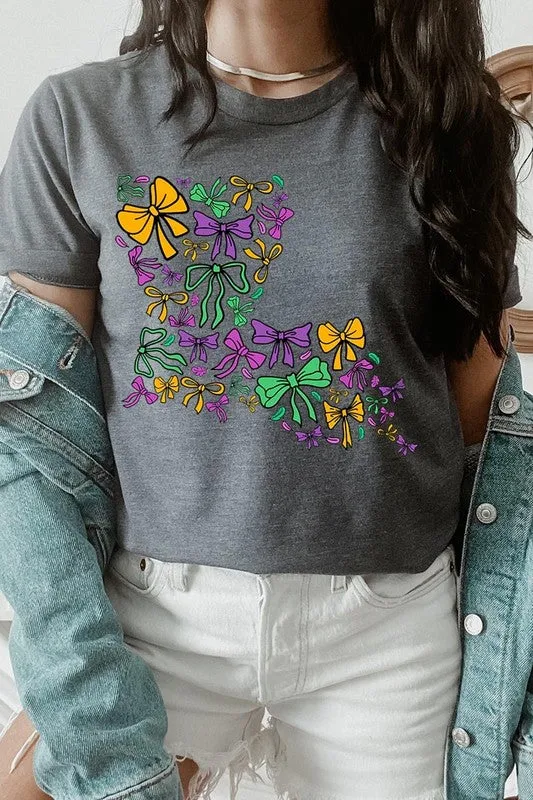 Louisiana Mardi Gras coquette Graphic Tee