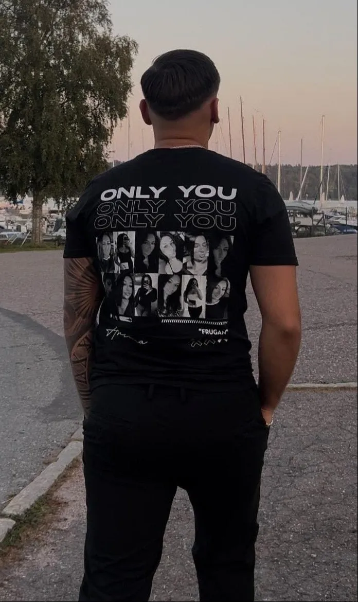 LOVER - Personalized shirt with your own pictures printed on the back