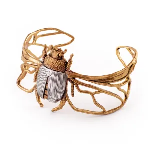 Lucky Scarab Cuff Bracelet