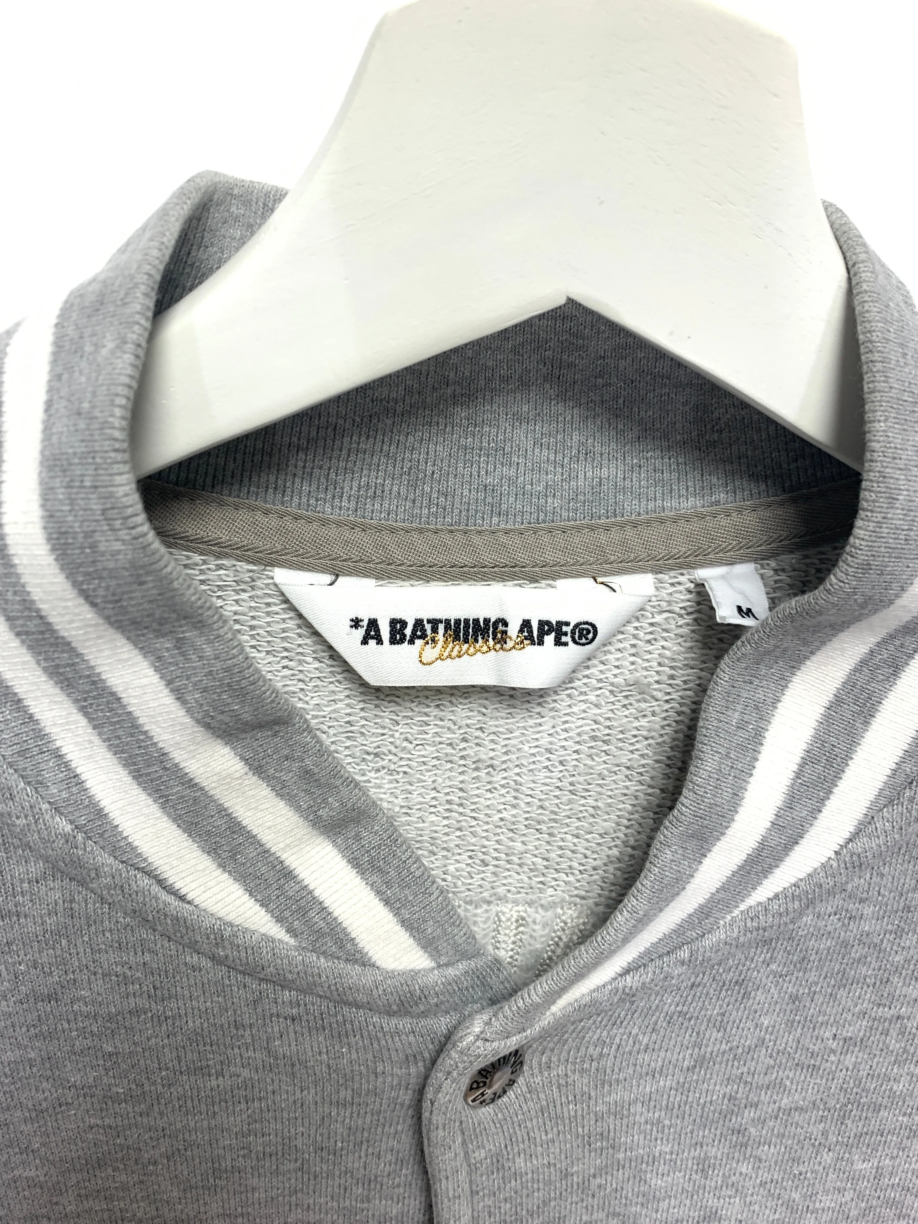 [M] A Bathing Ape Bape Classics General Made Sweat Stadium Jacket